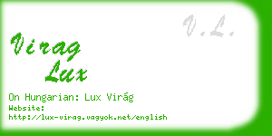 virag lux business card